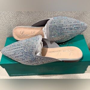 Lauren Lorraine Women's Silver Slip-On Shoes size 7.5